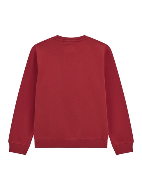 KIDS Baby-Sweatshirt mit Rundhalsausschnitt und Teddyb&auml;r-Print Chili rot - Sweatshirts Kinder
