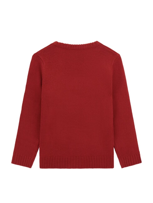 KIDS Kinderpullover mit Rundhalsausschnitt Chili rot - Kinderpullover