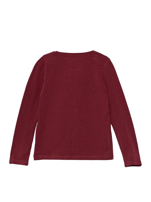 KIDS Langarm-T-Shirt f&uuml;r M&auml;dchen mit Aufdruck Ballsaal rot - Kinder-T-Shirt