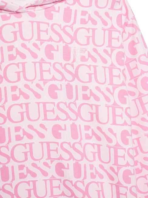 KIDS Hoodie mit Allover-Logo fuchsiafarbenes Logo - Sweatshirts Kinder