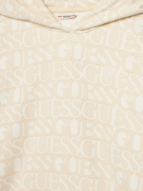 KIDS Hoodie mit Allover-Logo beige Logo - Sweatshirts Kinder