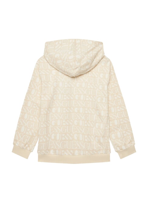 KIDS Hoodie mit Allover-Logo beige Logo - Sweatshirts Kinder