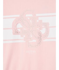 GUESS KIDS Sweatshirt mit Rundhalsausschnitt, Logo und Strasssteinen Zuckerwatte rosa - Sweatshirts Kinder - 3