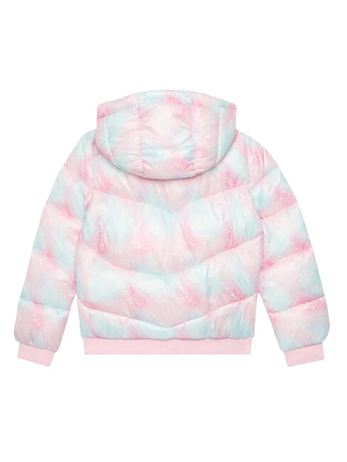 KIDS Wattierte Jacke mit Kapuze Regenbogen-Multi-Kombination - Kinder Jacken