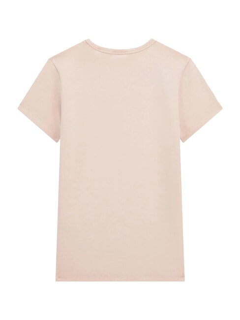 KIDS MINI ME Kurzarm-T-Shirt f&uuml;r M&auml;dchen mit Strasssteinen blasser Sand - Kinder-T-Shirt