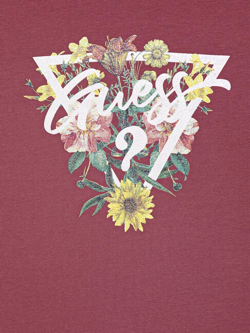 KIDS M&auml;dchen-T-Shirt mit Blumenmuster Himbeer-Slush - Kinder-T-Shirt