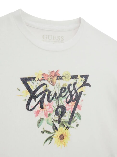 KIDS M&auml;dchen-T-Shirt mit Blumenmuster purwei&szlig; - Kinder-T-Shirt