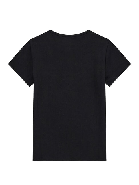 KIDS MINI ME Kurzarm-T-Shirt f&uuml;r M&auml;dchen mit Strasssteinen jetbla - Kinder-T-Shirt