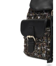 GUESS GIRLS TWEED Stoffrucksack mit Taschen jetbla - Damentaschen - 4