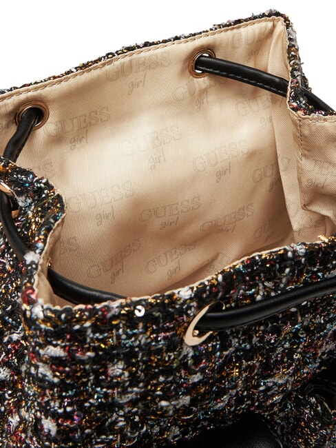 GIRLS TWEED Stoffrucksack mit Taschen jetbla - Damentaschen