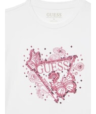 GUESS KIDS Kurz&auml;rmeliges T-Shirt mit Stickerei und Pailletten purwei&szlig; - Kinder-T-Shirt - 3