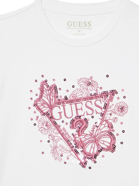 KIDS Kurz&auml;rmeliges T-Shirt mit Stickerei und Pailletten purwei&szlig; - Kinder-T-Shirt