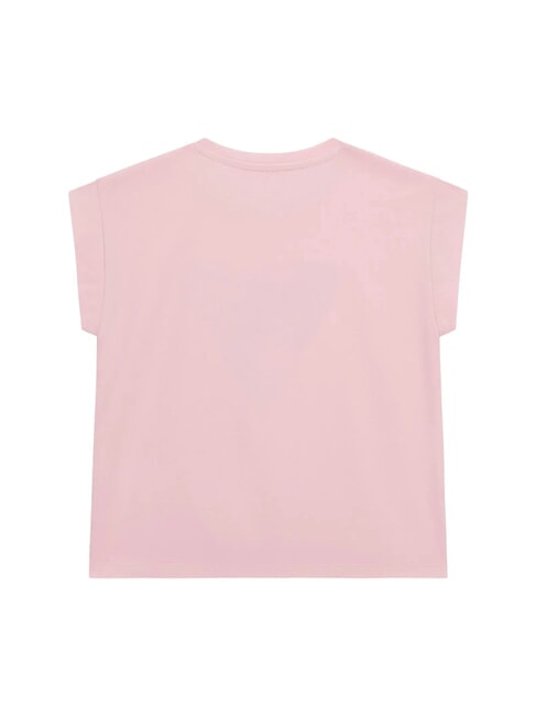 KIDS Kurz&auml;rmeliges T-Shirt mit Pailletten Zuckerwatte rosa - Kinder-T-Shirt