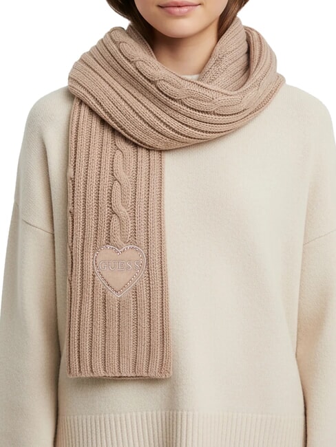 KIDS M&auml;dchenschal mit Herz Hautschatten - Kinderschals