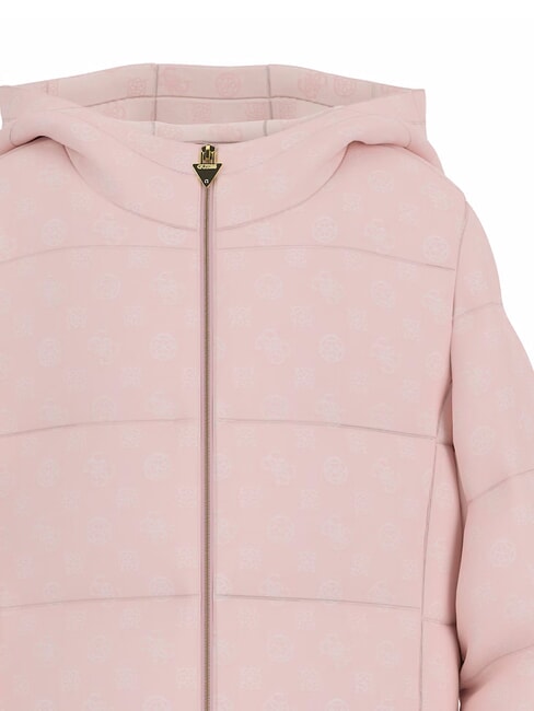 KIDS MINI ME Wattierte Daunenjacke mit Kapuze durchgehend pfingstrosenrosa - Kinder Jacken