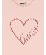 GUESS KIDS MINI ME Baumwoll-T-Shirt mit Pailletten Puppenrosa - Kinder-T-Shirt - 2