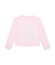 GUESS KIDS Lang&auml;rmeliges T-Shirt mit Teddyb&auml;r Zuckerwatte rosa - Kinder-T-Shirt - 2