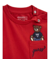GUESS KIDS Lang&auml;rmeliges T-Shirt mit Tasche Chili rot - Kinder-T-Shirt - 3