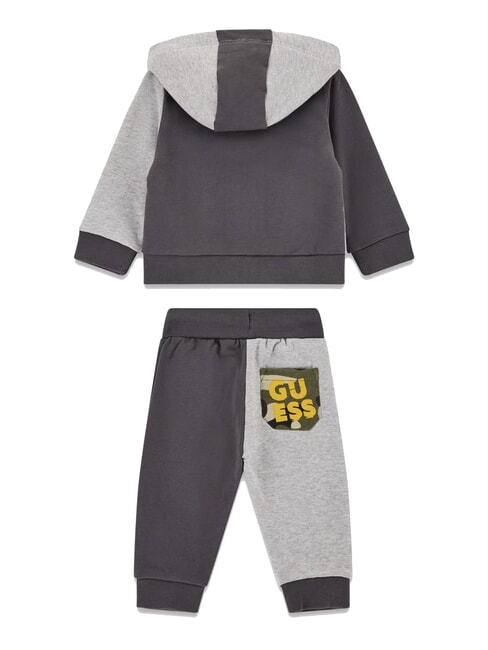 KIDS MINI ME Trainingsanzug mit Kapuze und Hose Grautonkombination - Strampler und Baby-Outfits