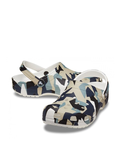 GEO CAMO Unisex-Hausschuhe mit Aufdruck wei&szlig; / mehrfarbig - Schuhe Unisex