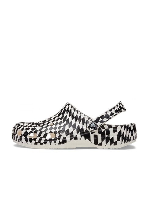 CLASSIC WARPED Unisex-Hausschuhe mit Aufdruck wei&szlig; schwarz - Schuhe Unisex