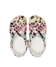 CROCS CLASSIC TIEDYE Damen-Sabotpantoffeln mit Aufdruck mehrfarbig/wei&szlig; - Damenschuhe - 3