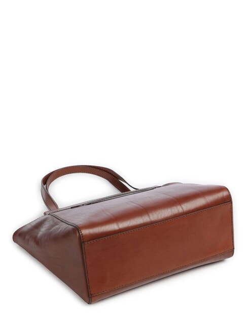 LUCREZIA Einkaufstasche aus Leder BRAUN - Damentaschen