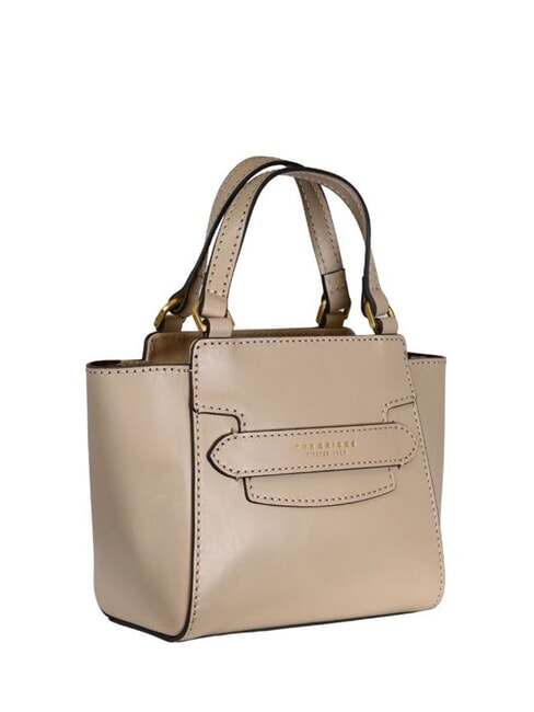 LUCREZIA Lederhandtasche mit Schulterriemen Butter abb. Gold - Damentaschen