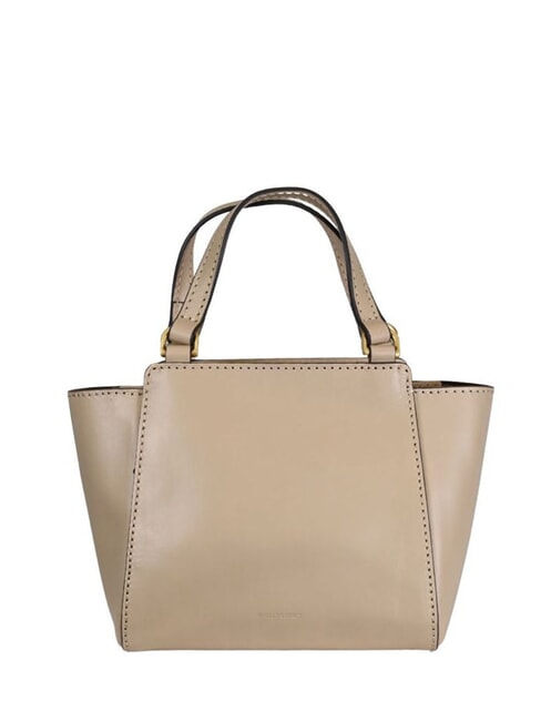 LUCREZIA Lederhandtasche mit Schulterriemen Butter abb. Gold - Damentaschen