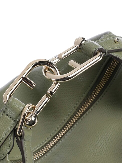 TONIE Kleine Ledertasche mit Schulterriemen Avocado - Damentaschen