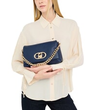 LIUJO LAPUFFY Schultertasche mit Kettengriff Kleid blau - Damentaschen - 5