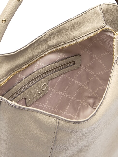 EVRIM Schultertasche im Hobo-Stil W&uuml;stentaupe - Damentaschen