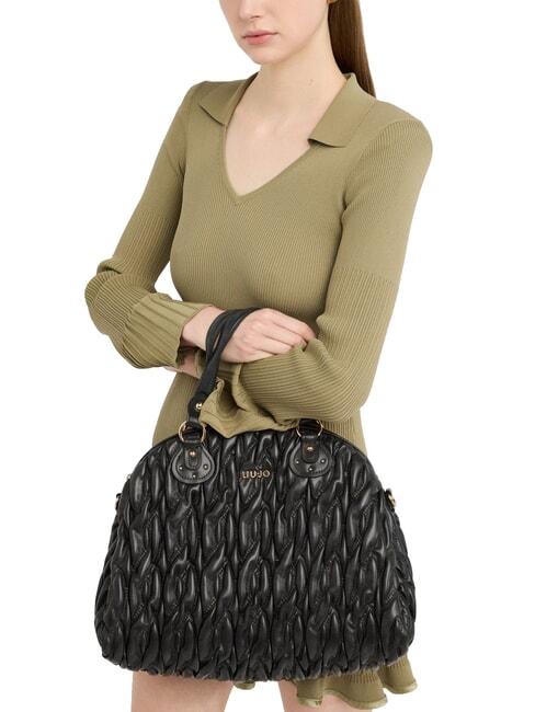 AJDE Handtasche mit Schulterriemen SCHWARZ - Damentaschen