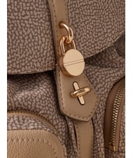BORBONESE POCHE Rucksack mit Taschen Sand - Damentaschen - 4