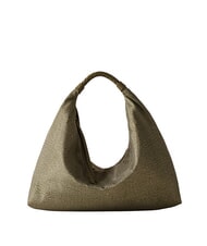 BORBONESE PLIE Mittelgro&szlig;e Hobo-Tasche Olive - Damentaschen - 4