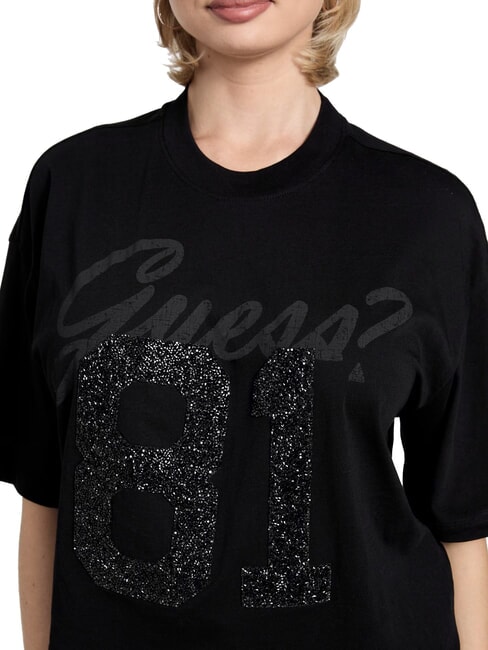 BELT WRAPPED Kurzarm-T-Shirt in Oversize-Passform jetbla - T-Shirts und Tops f&uuml;r Damen