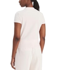 GUESS MOCK NECK ALL OVER 4G Schmal geschnittenes T-Shirt mit Strasssteinen Zartrosa - T-Shirts und Tops f&uuml;r Damen - 2