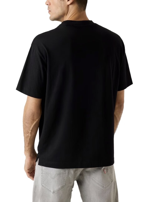 DIAMANTE LOGO Oversized Kurzarm-T-Shirt jetbla - Herren-T-Shirts