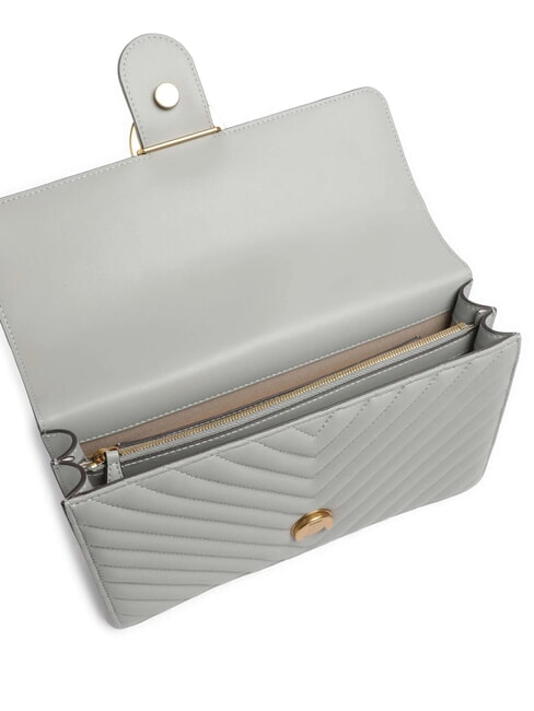 CLASSIC LOVE ONE Tasche aus Nappaleder Perlgrau-Antikgold - Damentaschen