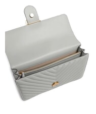 PINKO CLASSIC LOVE ONE Tasche aus Nappaleder Perlgrau-Antikgold - Damentaschen - 4