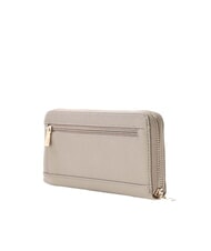 GUESS LAUREL 2 Gro&szlig;e Geldb&ouml;rse mit Rundum-Rei&szlig;verschluss und Handgelenksschlaufe dunkles Taupe - Brieftaschen Damen - 3