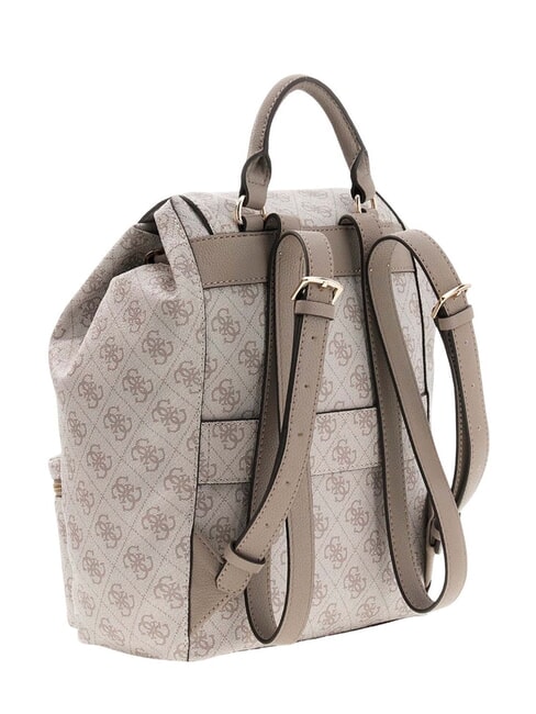 MANHATTAN 2 Rucksack mit 2 Taschen Logo in dunklem Taupe - Damentaschen