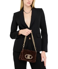 LIUJO LAPUFFY Mini-Schultertasche / Umh&auml;ngetasche braunes Licht - Damentaschen - 4