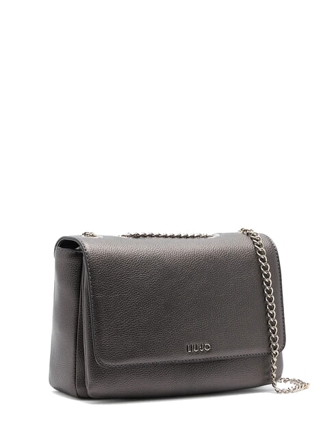 CALIWEN Wandelbare Umh&auml;ngetasche mit Kette Anthrazit met. - Damentaschen