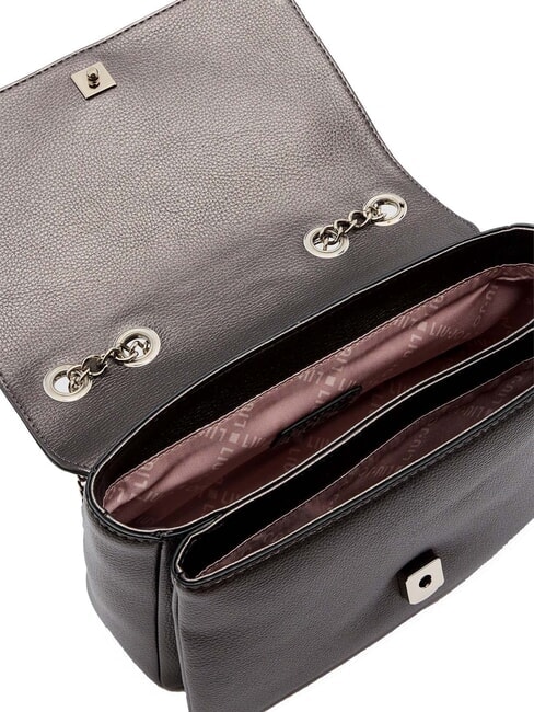 CALIWEN Wandelbare Umh&auml;ngetasche mit Kette Anthrazit met. - Damentaschen