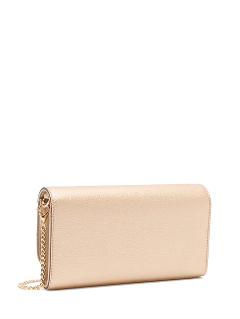 EVRIM Geldb&ouml;rse / Umh&auml;ngetasche Hell Gold - Brieftaschen Damen