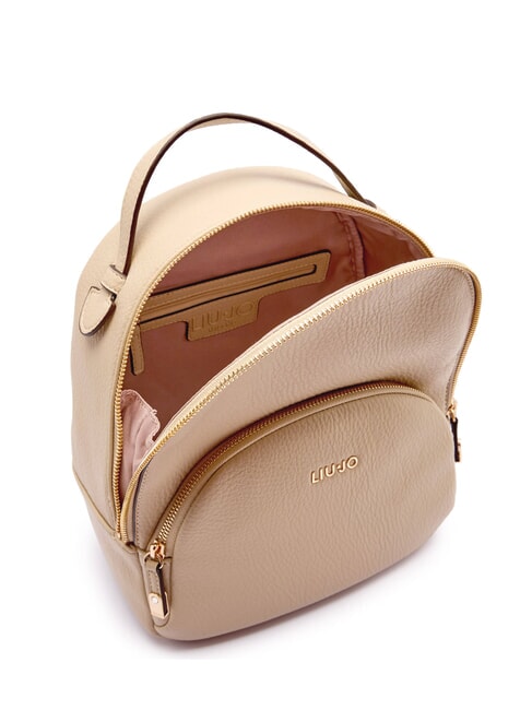 MANHATTAN Mittelgro&szlig;er runder Rucksack mit Tasche Sand - Damentaschen