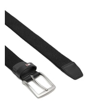 TOMMY HILFIGER DENTON ELASTIC Herren-G&uuml;rtel aus gewebtem Stoff Schwarz - G&uuml;rtel - 2