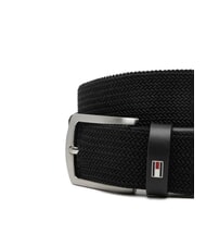 TOMMY HILFIGER DENTON ELASTIC Herren-G&uuml;rtel aus gewebtem Stoff Schwarz - G&uuml;rtel - 3