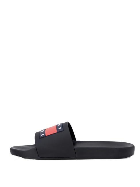 TOMMY JEANS Pool Slide Gummipantoffeln Schwarz - Herrenschuhe